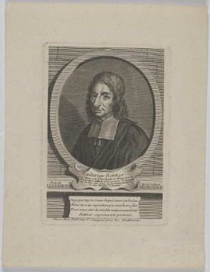 Bildnis des Baltazar Bekker