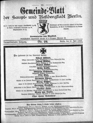 1918,24: Nr. 24, 16. Juni 1918