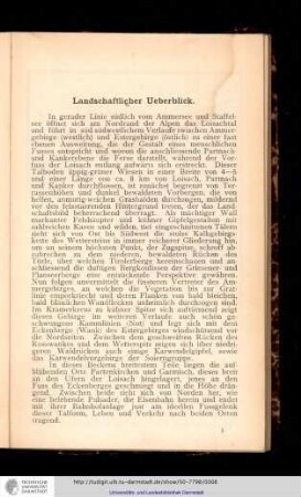 Landschaftlicher Überblick