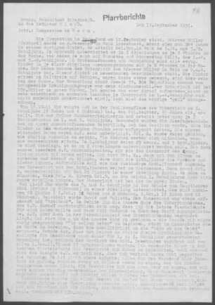 Wain mit Schwendi, Bußmannshausen, Großschafhausen, Orsenhausen, Schönebürg und Sießen/Wald: Inspektionsbericht 1959