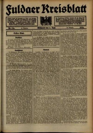 Ausgabe vom Mittwoch, den 03. Juni 1914.