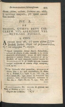 Tit. X. De Mediis, Quibus Reus Carcerem Vel Avertere Vel Mitigare Potest
