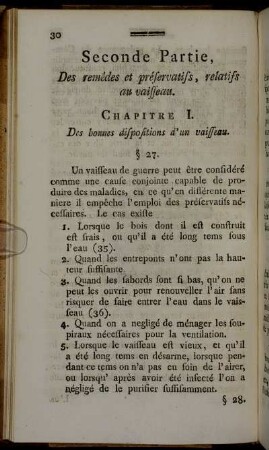 Chapitre I. Des bonnes dispositions d'un vaisseau.