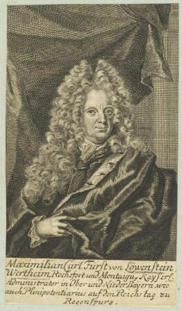 Bildnis des Maximilian Carl von Löwenstein, Wertheim