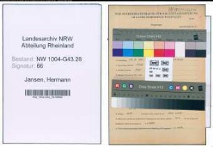 Entnazifizierung Hermann Jansen , geb. 20.08.1911 (Beamter)