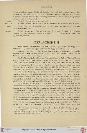 ⟦Gerlachsheim⟧