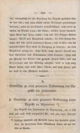 230-261 Grundsätze zu einer genauen Bestimmung des Begriffs der Inspiration