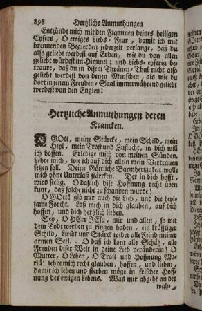 Hertzliche Anmuthungen deren Krancken.