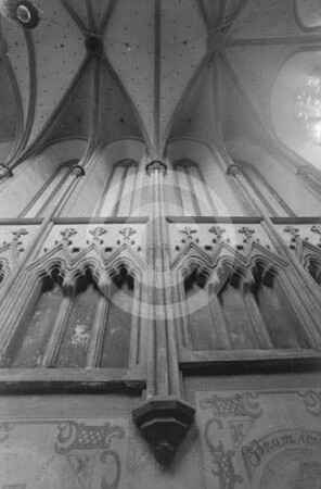 Wandgliederung und Gewölbe in der Schlosskapelle in Ratibor