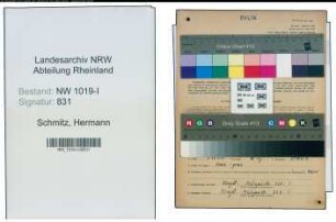 Entnazifizierung Hermann Schmitz , geb. 07.02.1901 (Strassenbahner)