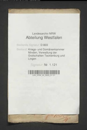 Landschaftskapital der Elisabeth Harde vom 26.2.1674
