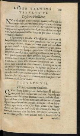 Titulus VII. De Sacramento Ordinis.