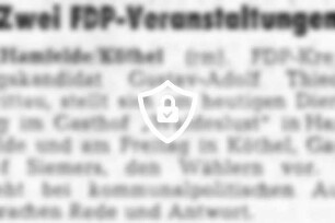 Zwei FDP-Veranstaltungen
