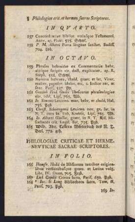 Philologiae Criticae et Hermeneuticae Sacrae Scriptores