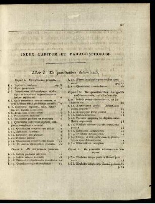 Index Capitum et Paragraphorum.