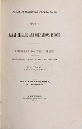 Professional papers. 20. 1886
