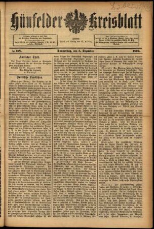 Ausgabe vom Donnerstag, den 03. Dezember 1896.