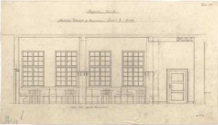 Fischer, Theodor; München - Westend, Bergmannstr.; Ledigenheim - Alkoholfreie Gastwirtschaft für Heiminsassen (Schnitt)