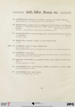Gold, Silber, Bronze etc. (Nr. 469-534)