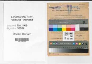 Entnazifizierung Heinrich Moeller , geb. 18.08.1917 (Lokfuehrer)