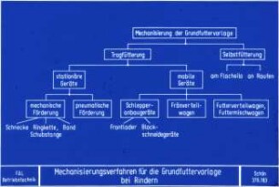 Mechanisierungsverfahren für die Grundfuttervorlage bei Rindern