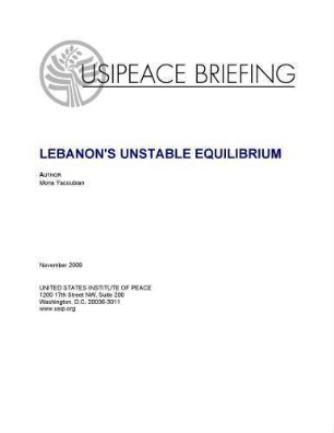 Lebanon's unstable equilibrium