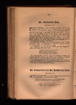 St. Clement´s Day.