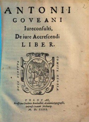 Antonii Goveani Iureconsulti, De iure Accrescendi Liber
