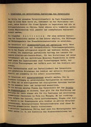 3. Grundlinien zur methodischen Gestaltung des Unterrichts