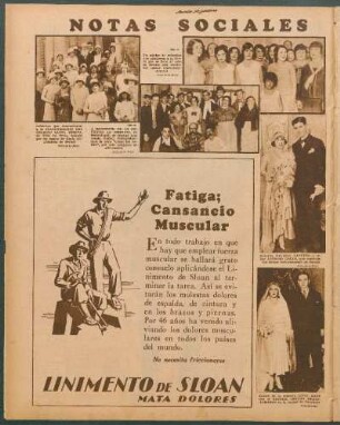 Notas sociales [Fotografías]