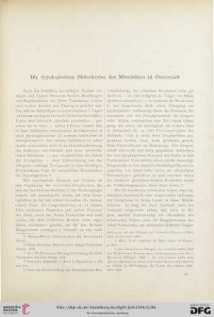 Neue Folge 2: Die typologischen Bilderkreise des Mittelalters in Österreich