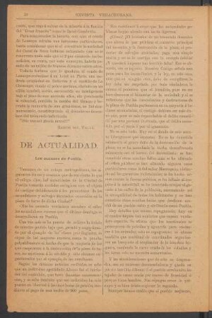 Los sucesos de Puebla.