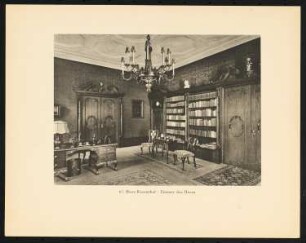 Landhaus Moritz Rosenthal, Berlin-Grunewald: Herrenzimmer (aus: Alfred Breslauer, Ausgeführte Bauten 1897-1927)