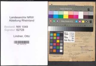 Entnazifizierung Otto Lindner , geb. 16.04.1905 (Betriebspruefer)