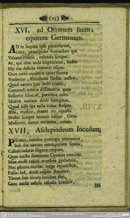 XVI, ad Ottonem suum, equitem Germanum