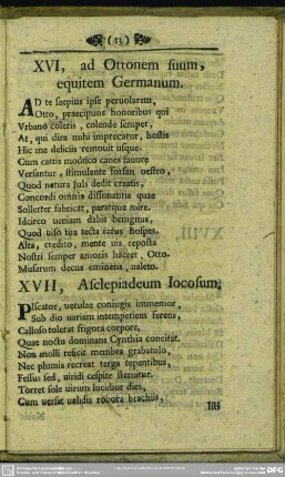 XVI, ad Ottonem suum, equitem Germanum