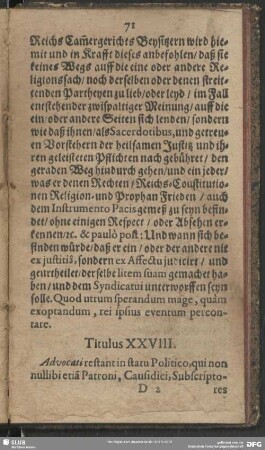Titulus XXVIII.
