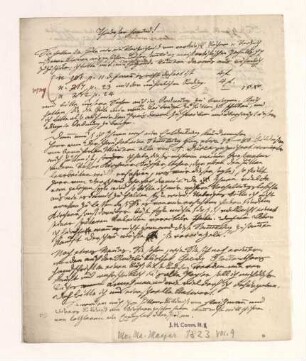 Brief von Moritz Maximilian Mayer an Joseph Heller