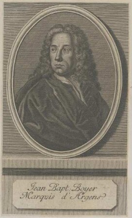Bildnis des Jean Bapt. Boyer d'Argens