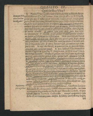 Quaestio IV. Quid sit liber Vitae?