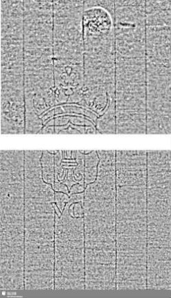 Lilienschild (gekrönt) + Buchstaben VC = S.9-12