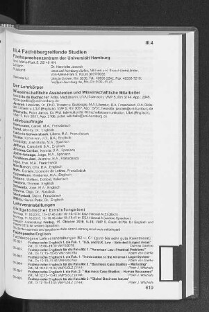 III.4 Fachübergreifende Studien