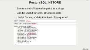 Storing Non-Scalar Data