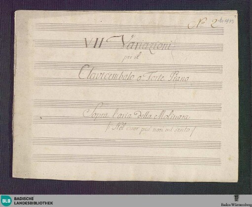 Variations - Don Mus.Ms. 1943 : cemb; G