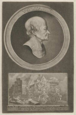 Bildnis des Marie François Arouet Voltaire