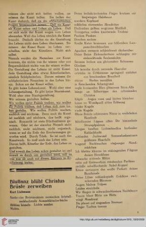 Bluttanz blüht Christus Brüste zerweiben
