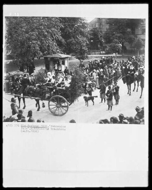 Ulm, Festumzug 1898, Fahrendes Volk, altdeutsche Trachten