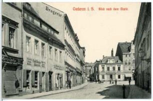 Oederan. Blick nach dem Markt
