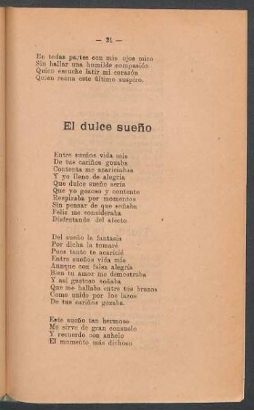 El dulce sueño