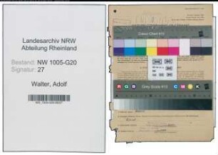 Entnazifizierung Adolf Walter , geb. 13.04.1898 (Parkettmeister)